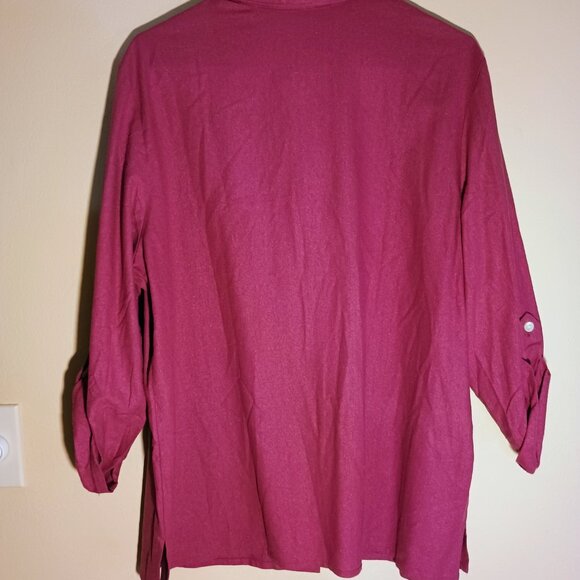 Blair 100 % silk button down shirt. Size L. - Picture 3 of 6